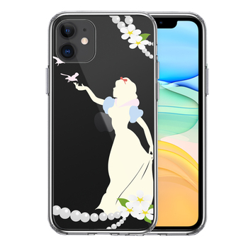 iPhone11 case clear Snow White 2 smartphone case side soft the back side hard hybrid -0