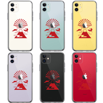 iPhone11 case clear Mt Fuji the first day. . smartphone case side soft the back side hard hybrid -1