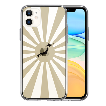 iPhone11 case clear asahi day flag sun map of Japan entering smartphone case side soft the back side hard hybrid -0