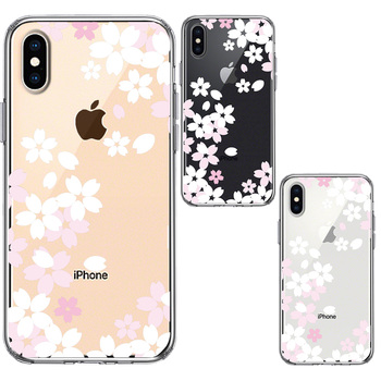 iPhoneX case iPhoneXS case Sakura white smartphone case hybrid -1