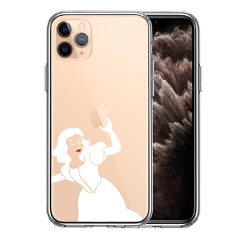 iPhone11pro ケース クリア レディホワイト 白雪姫 スマホケース 側面ソフト 背面ハード ハイブリッド-0
