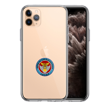 iPhone11pro ケース クリア 航空自衛隊 エンブレム スマホケース 側面ソフト 背面ハード ハイブリッド-0