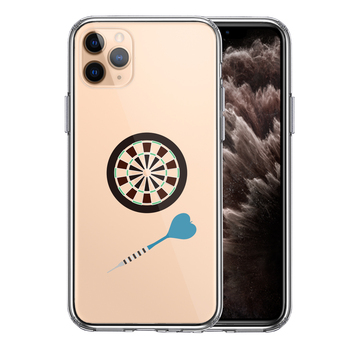 iPhone11pro ケース クリア ダーツ ダーツボード スマホケース 側面ソフト 背面ハード ハイブリッド-0