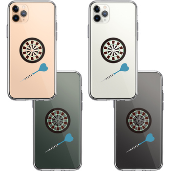 iPhone11pro ケース クリア ダーツ ダーツボード スマホケース 側面ソフト 背面ハード ハイブリッド-1