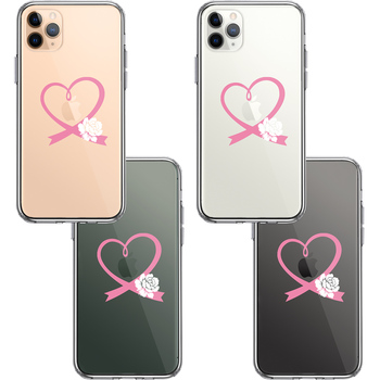 iPhone11pro ケース クリア 白薔薇 結婚式用 スマホケース 側面ソフト 背面ハード ハイブリッド-1