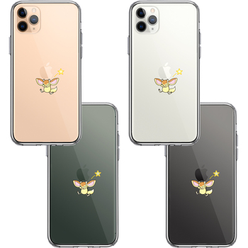 iPhone11pro ケース クリア フェネック アップル 重量挙げ スマホケース 側面ソフト 背面ハード ハイブリッド-1