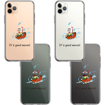 iPhone11pro ケース クリア 一寸法師 波乗り スマホケース 側面ソフト 背面ハード ハイブリッド-1