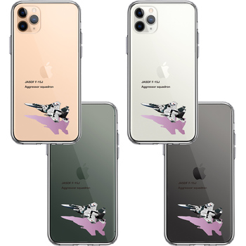 iPhone11pro ケース クリア 航空自衛隊 JASDF F-15J アグレッサー スマホケース 側面ソフト 背面ハード ハイブリッド-1