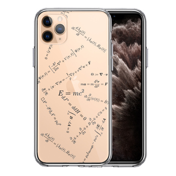 iPhone11pro ケース クリア 方程式 数式 スマホケース 側面ソフト 背面ハード ハイブリッド-0