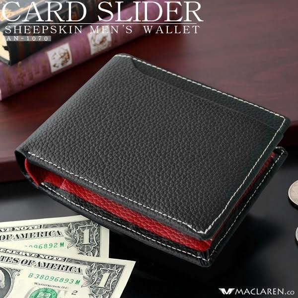 二つ折り財布 マレリー 札入＋タオルハンカチMG00580 ブラック