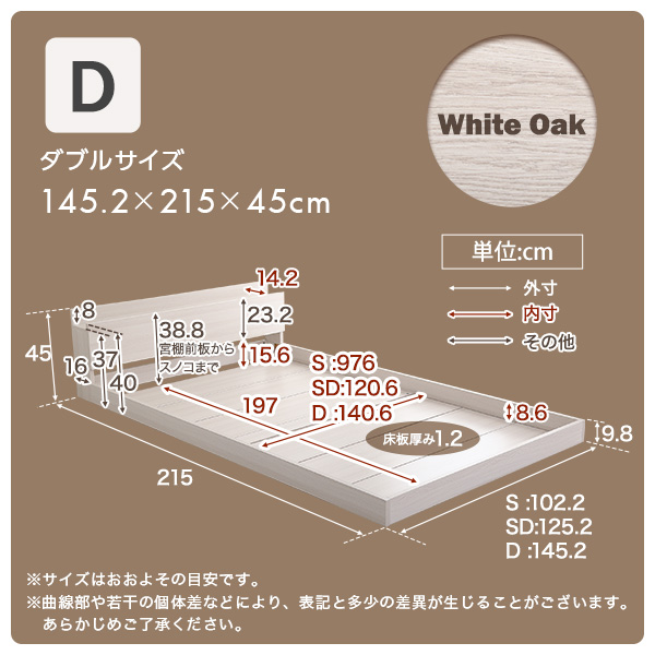 デザインフロアベッドDサイズ Rite-リテ-1