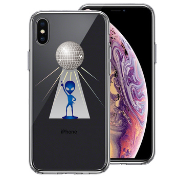 iPhoneX case iPhoneXS case extraterrestrial Dan sing mirror ball smartphone case hybrid -0