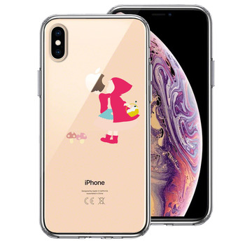 iPhoneX ケース iPhoneXS ケース 赤頭巾ちゃん スマホケース ハイブリッド-0