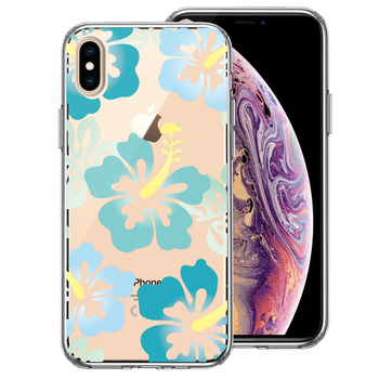 iPhoneX case iPhoneXS case hibiscus blues ma ho case hybrid -0