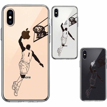 iPhoneX ケース iPhoneXS ケース バスケットボール ダンクシュート ５ スマホケース ハイブリッド-1
