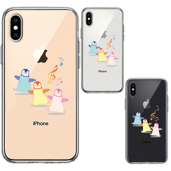 iPhoneX case iPhoneXS case penguin music smartphone case hybrid -1