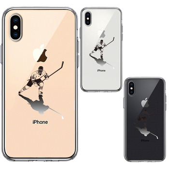 iPhoneX case iPhoneXS case ice hockey . attaching smartphone case hybrid -1