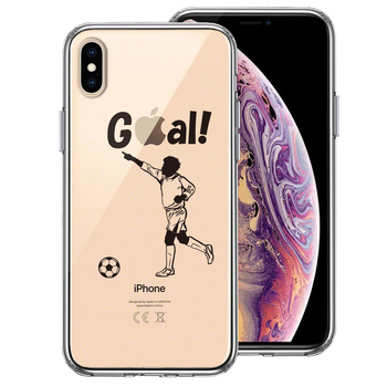 iPhoneX case iPhoneXS case soccer goal post smartphone case hybrid -0