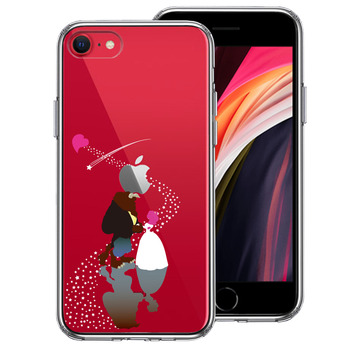 iPhoneSE ケース 第3世代 第2世代 クリア 美女と野獣 星 の 祝福 スマホケース 側面ソフト 背面ハード ハイブリッド-0