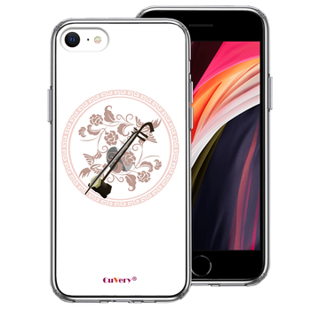 iPhoneSE ケース 第3世代 第2世代 クリア 楽器 二胡 スマホケース 側面ソフト 背面ハード ハイブリッド-0