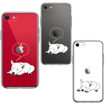 iPhoneSE ケース 第3世代 第2世代 クリア 柴犬 スマホケース 側面ソフト 背面ハード ハイブリッド-1