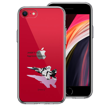 iPhoneSE ケース 第3世代 第2世代 クリア 航空自衛隊 F-15J アグレッサー スマホケース 側面ソフト  UA13683444-1832-0
