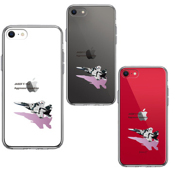 iPhoneSE ケース 第3世代 第2世代 クリア 航空自衛隊 F-15J アグレッサー スマホケース 側面ソフト  UA13683444-1832-1