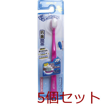 エンジェルマイクロブラシ コンパクトヘッド ピンク 超やわらかめ 1本入 5セット-0
