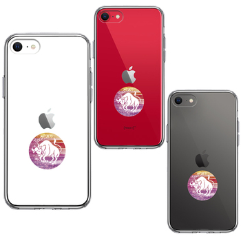 iPhoneSE ケース 第3世代 第2世代 クリア 星座 おうし座 牡牛座 Taurus スマホケース 側面ソフト 背面ハード ハイブリッド-1