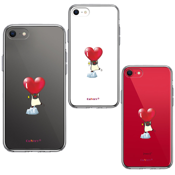 iPhoneSE ケース 第3世代 第2世代 クリア ペンギン ハートは重い？ スマホケース 側面ソフト 背面ハード ハイブリッド-1