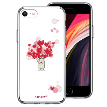 iPhoneSE ケース 第3世代 第2世代 クリア コアラ ハート いっぱい スマホケース 側面ソフト 背面ハード ハイブリッド-0