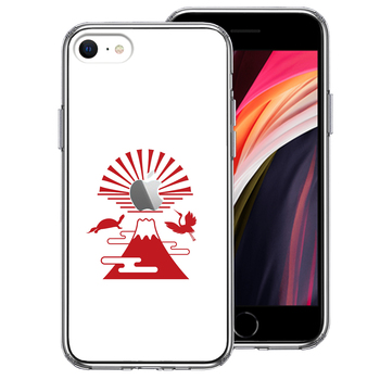 iPhoneSE ケース 第3世代 第2世代 クリア 富士山 初日の出 スマホケース 側面ソフト 背面ハード ハイブリッド-0