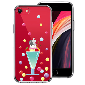 iPhoneSE ケース 第3世代 第2世代 クリア サンデー スマホケース 側(cè)面ソフト 背面ハード ハイブリッド-0