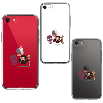 iPhoneSE ケース 第3世代 第2世代 クリア ファンタジーシリーズ 魔女 スマホケース 側面ソフト 背面ハード ハイブリッド-1