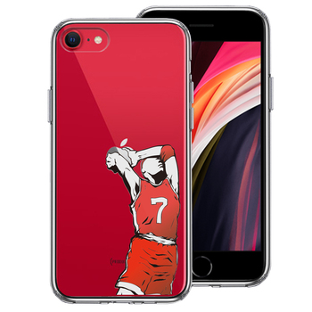 iPhoneSE ケース 第3世代 第2世代 クリア バスケットボール ダンク４ スマホケース 側面ソフト 背面ハード ハイブリッド-0