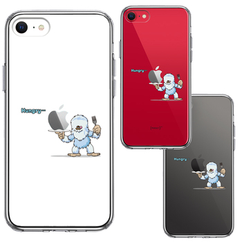 iPhoneSE ケース 第3世代 第2世代 クリア UMA イエティ 雪男 ？ スマホケース 側面ソフト 背面ハード ハイブリッド-1