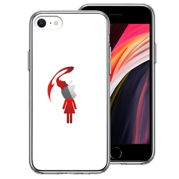iPhoneSE ケース 第3世代 第2世代 クリア 頭部 寄生 生物 2 スマホケース 側面ソフト 背面ハード ハイブリッド-0