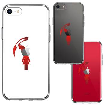 iPhoneSE ケース 第3世代 第2世代 クリア 頭部 寄生 生物 2 スマホケース 側面ソフト 背面ハード ハイブリッド-1