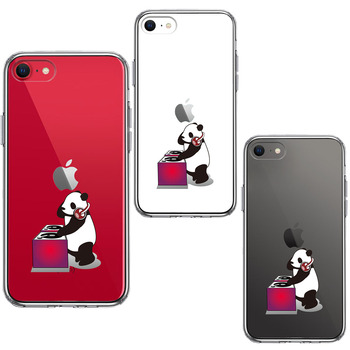 iPhoneSE case no. 3 generation no. 2 generation clear Panda DJ smartphone case side soft the back side hard hybrid -1