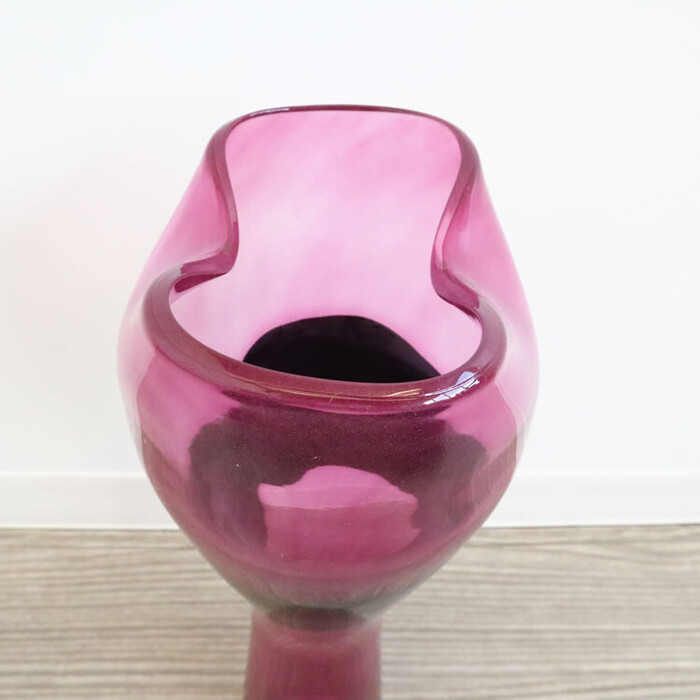 花瓶 ガラス ピンク リビングや玄関のインテリアに-4