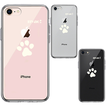 iPhone7 iPhone8 case clear .. cat pad light yellow smartphone case side soft the back side hard hybrid -1