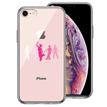 iPhone7 iPhone8 case clear Dance will Dance smartphone case side soft the back side hard hybrid -0