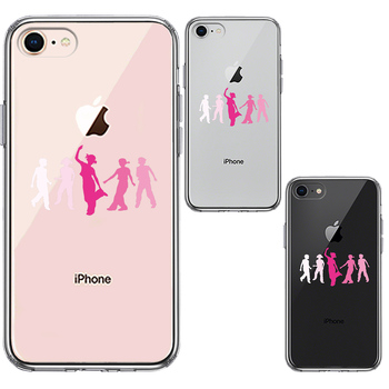 iPhone7 iPhone8 case clear Dance will Dance smartphone case side soft the back side hard hybrid -1