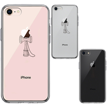 iPhone8 ケース クリア 剣玉 けんだま スマホケース 側面ソフト 背面ハード ハイブリッド-1