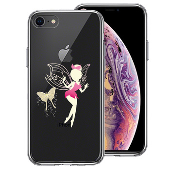 iPhone7 iPhone8 ケース クリア ピーターパン 妖精 3 スマホケース 側面ソフト 背面ハード ハイブリッド-0