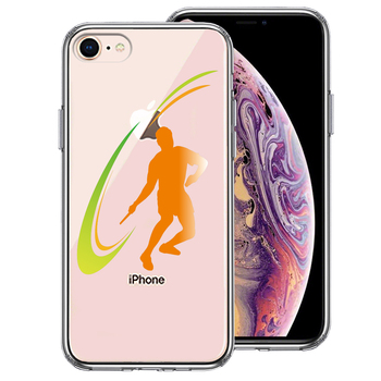 iPhone7 iPhone8 ケース クリア 卓球 ドライブマン スマホケース 側面ソフト 背面ハード ハイブリッド-0