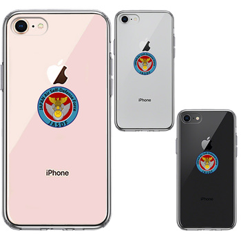 iPhone7 iPhone8 ケース クリア 航空自衛隊 エンブレム スマホケース 側面ソフト 背面ハード ハイブリッド-1