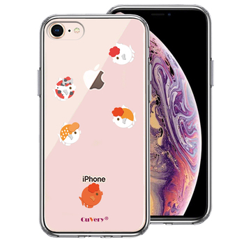 iPhone7 iPhone8 ケース クリア 金魚 らんちゅう スマホケース 側面ソフト 背面ハード ハイブリッド-0