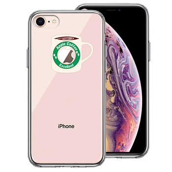 iPhone8 ケース クリア マグカップ アップル ティ スマホケース 側面ソフト 背面ハード ハイブリッド-0