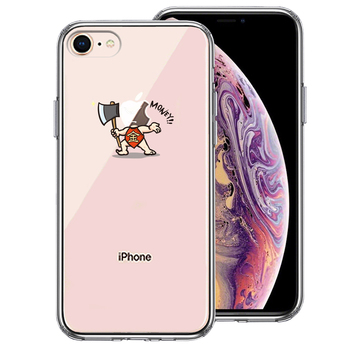 iPhone8 ケース クリア 金太郎 Money スマホケース 側面ソフト 背面ハード ハイブリッド-0